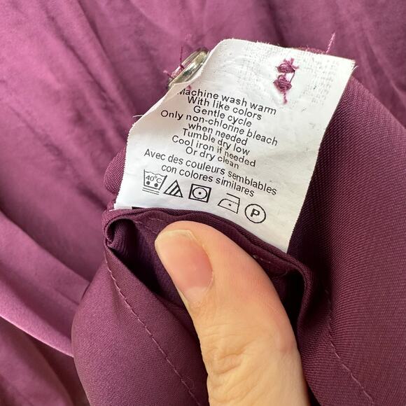 A Pea in the Pod Maternity Tunic Blouse – Size M – Plum Purple - Picture 6 of 7